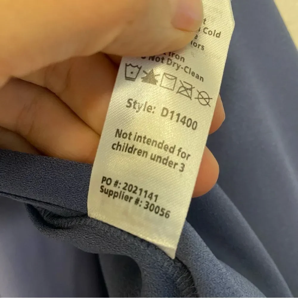 WEISSMAN Dance costume shirt leotard blue Mandarin overdress D11400 MA